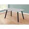 Monarch Specialties Dining Table - 36"X 60" / Grey / Black Metal I 1136 - alternate 2